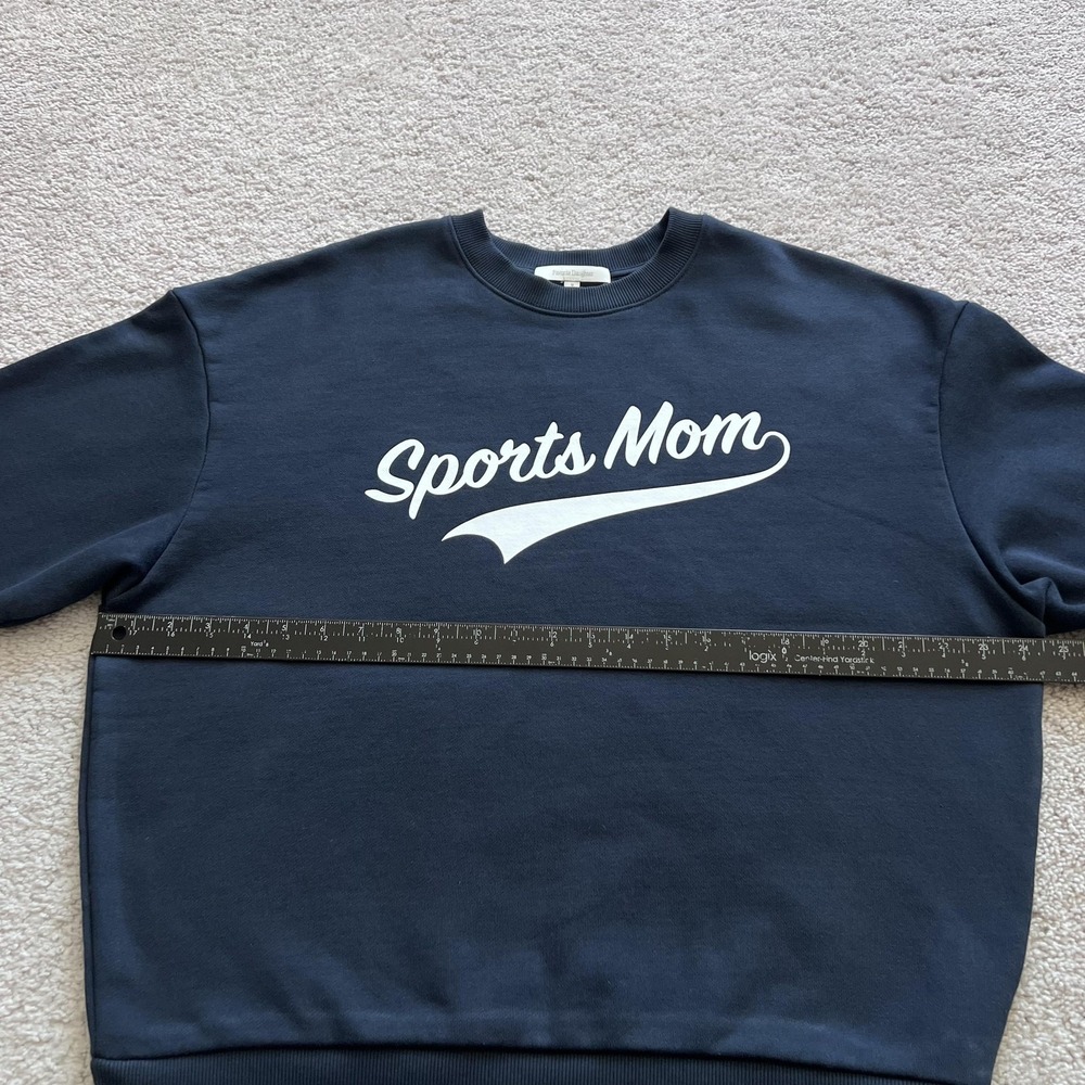 Favorite Daughter Sports Mom Sweatshirt Womens M Blue Fleece Crewneck Pullover - Picture 10 of 15